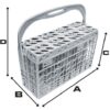 КОШНИЦА ЗА ПРИБОРИ ЗА СЪДОМИЯЛНА CANDY / ZEROWATT / BOMPANI / MIDEA / INDESIT / WHIRLPOOL M58673002200049