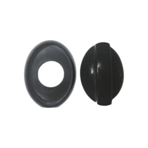 ЧЕРНА ВРЪТКА ЕЛИПСА БКЕЛИТЕНА С ДЪЛГА ОС 10ММ ЗА ГОТВАРСКА ПЕЧКА UNIVERSAL